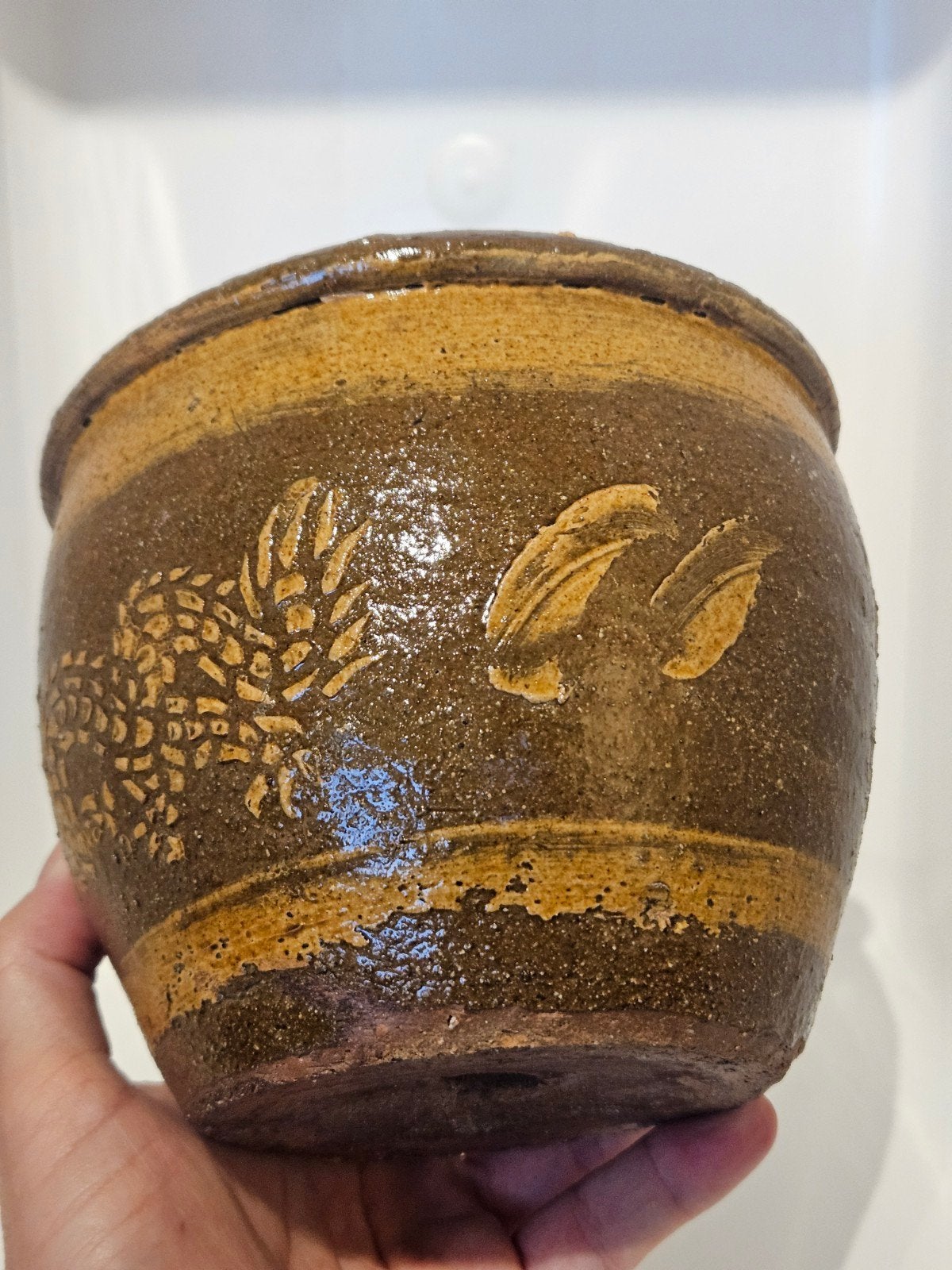 Vintage kleine Chinese drakenpot Thaise pot draak 14 x 17 cm, Ophalen of Verzenden