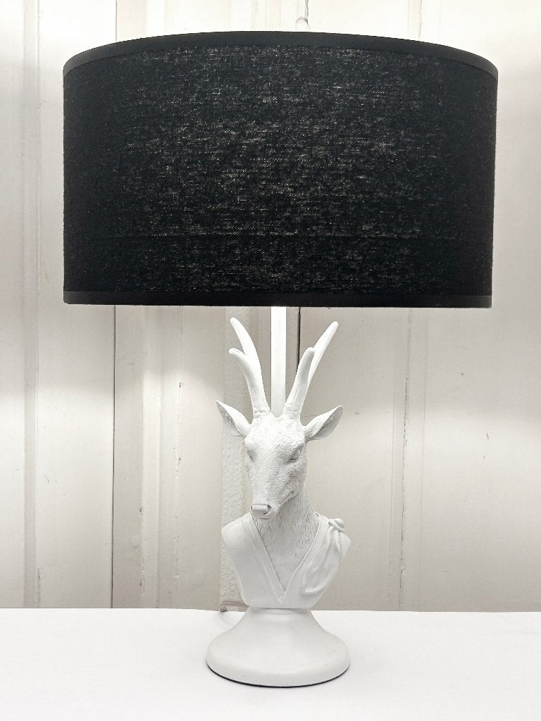 Zara Home herten/antilope buste tafellamp met kap, 2014, Ophalen, Gebruikt, Overige merken, Kunststof