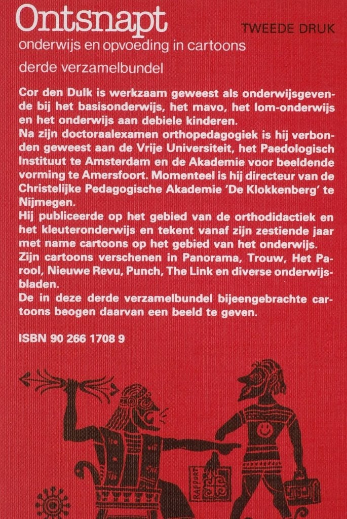 Cartoonboek Ontsnapt – Cor den Dulk (Uitgave Intro), Boeken, Humor, Verzenden, Zo goed als nieuw, Cartoons
