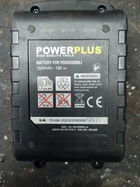 Powerplus accu's, Ophalen of Verzenden, Boormachine