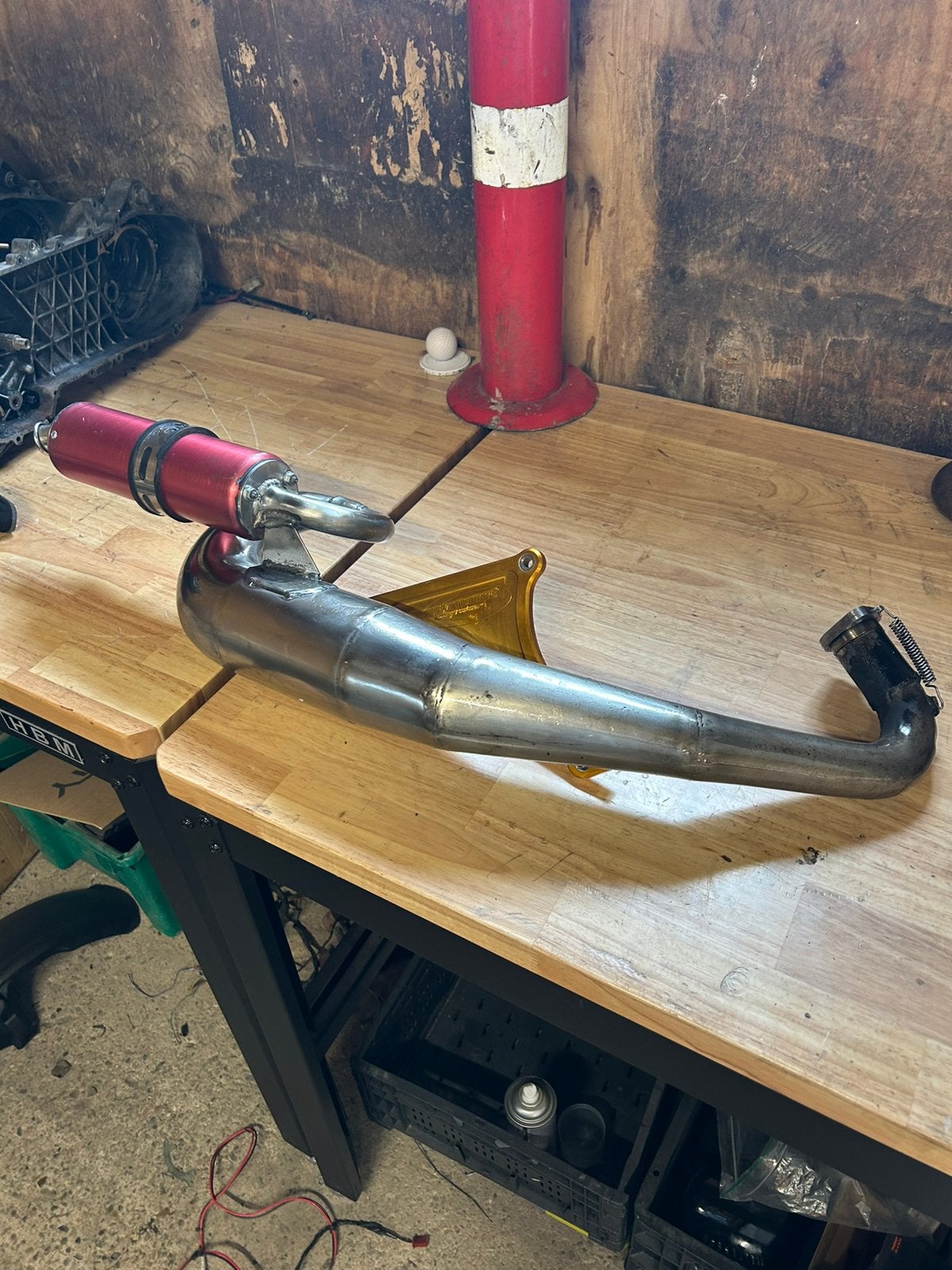 Pm59 tuning uitlaat 125-180cc, Ophalen of Verzenden