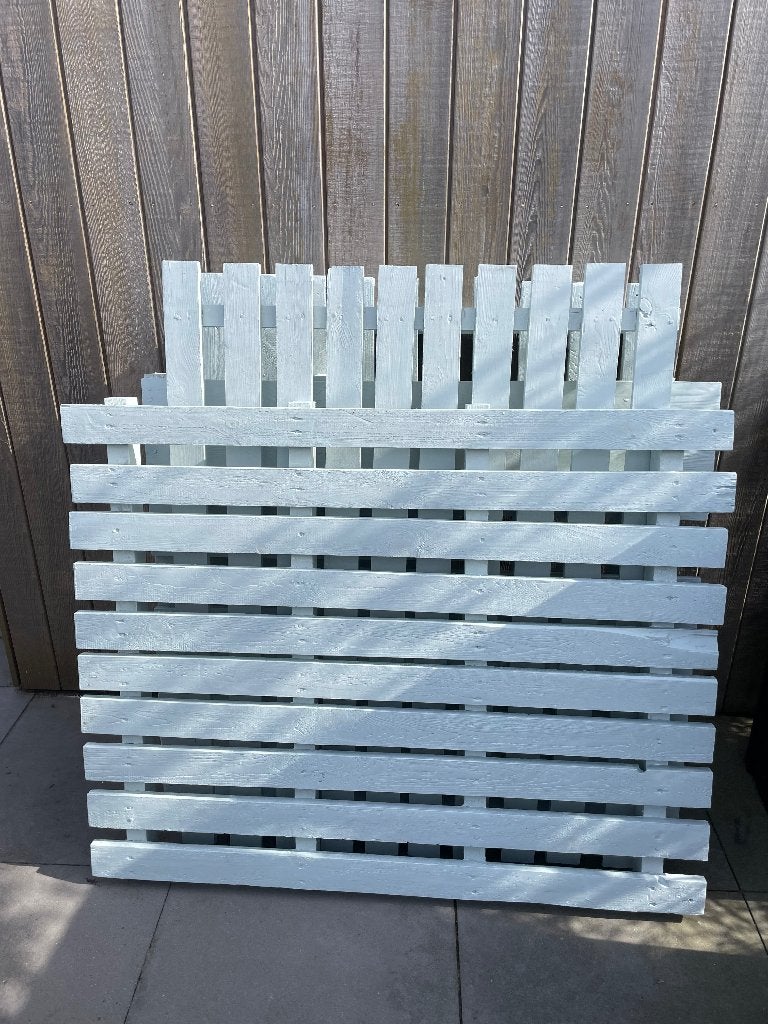 Gratis af te halen pallets voor bed, Ophalen, Gebruikt, Eenpersoons, Blauw