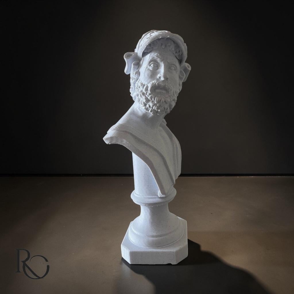 Klassieke Ajax Buste – Griekse Krijger Marble Look (24 cm), Antiek en Kunst, Kunst | Beelden en Houtsnijwerken, Ophalen of Verzenden