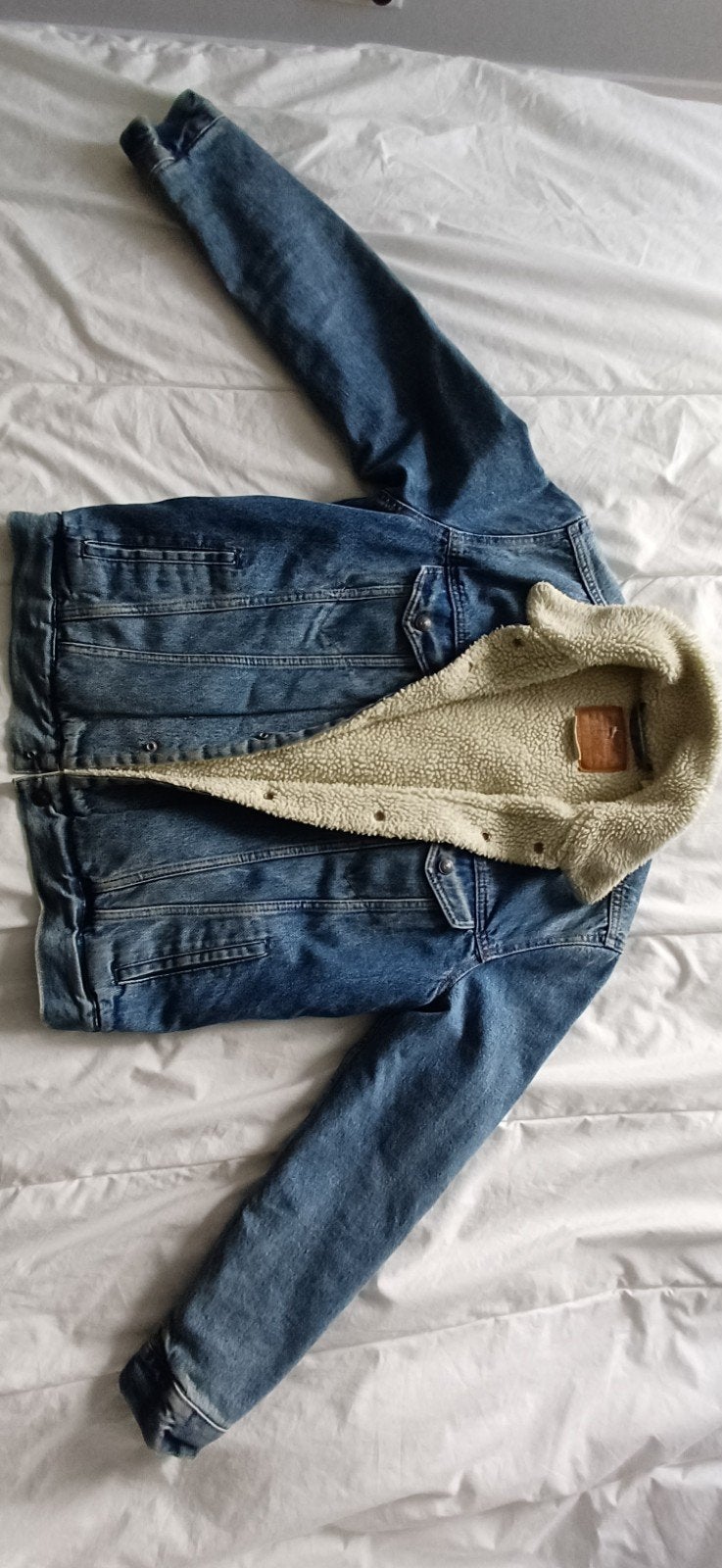 Levis sherpa jacket, Kleding | Heren, Ophalen, Zo goed als nieuw, Levi’s, Maat 48/50 (M)