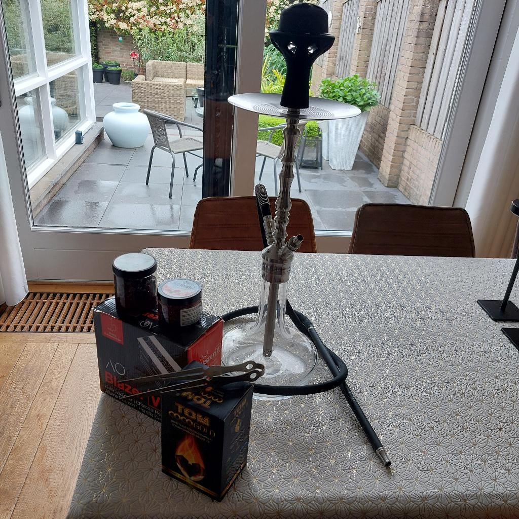 Waterpijp shisha merk Hookah, Ophalen, Zo goed als nieuw, (Water)pijp