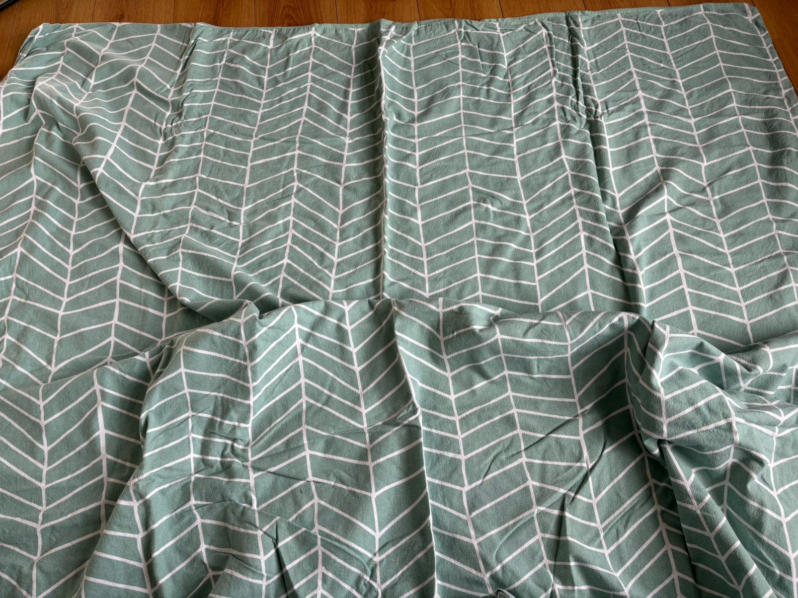 Dekbedovertrek flanel 140x200 met instopstrook, Gebruikt, Dekbedovertrek, Ophalen of Verzenden, Twijfelaar