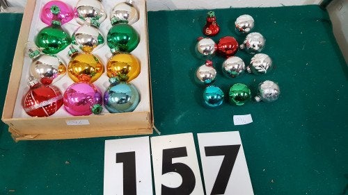 157 ]kerstballen retro, Ophalen of Verzenden, 'T Olde Gre-j, Info@toldegrej.nl, Endepoelstraat 20f Didam