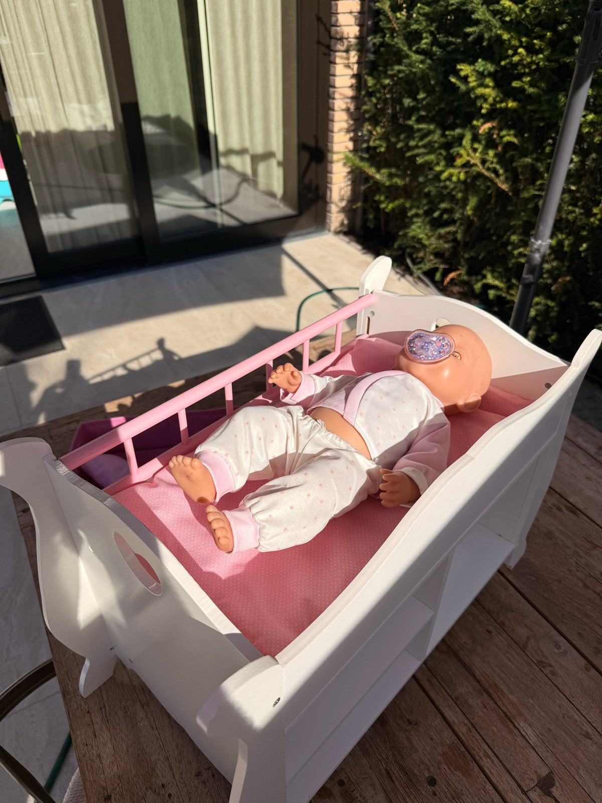 Babyborn met bedje en poppenwagen, Ophalen, Gebruikt, Babypop