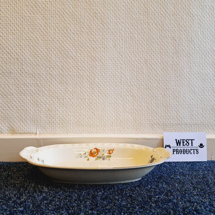 Antiek Schaaltje met Bloemetjes