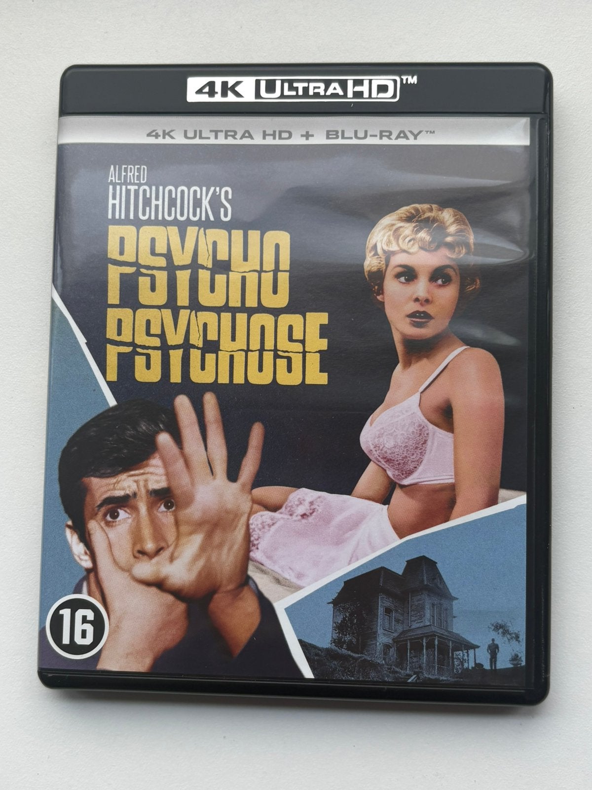 Psycho 4k + bluray Alfred Hitchcock, Ophalen of Verzenden, Zo goed als nieuw