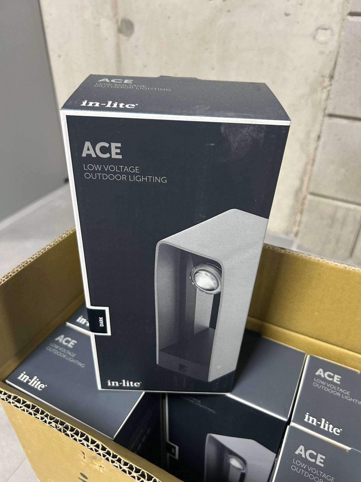 6x nieuwe In-lite ACE DARK buitenlampen - Laagspanning LED, Tuin en Terras, Buitenverlichting, Minder dan 50 watt, Ophalen of Verzenden