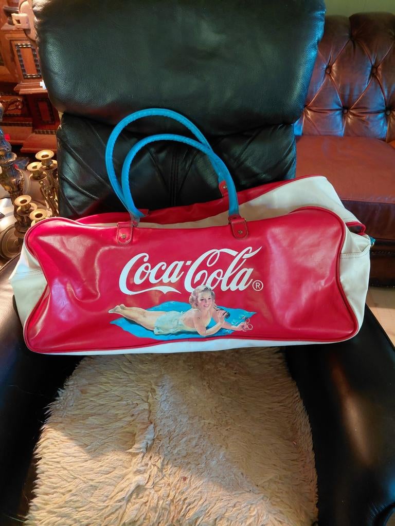 Vintage Coca-Cola Reistas met Marilyn Monroe Print, Ophalen of Verzenden, Rood, 30 cm of meer, Minder dan 35 cm