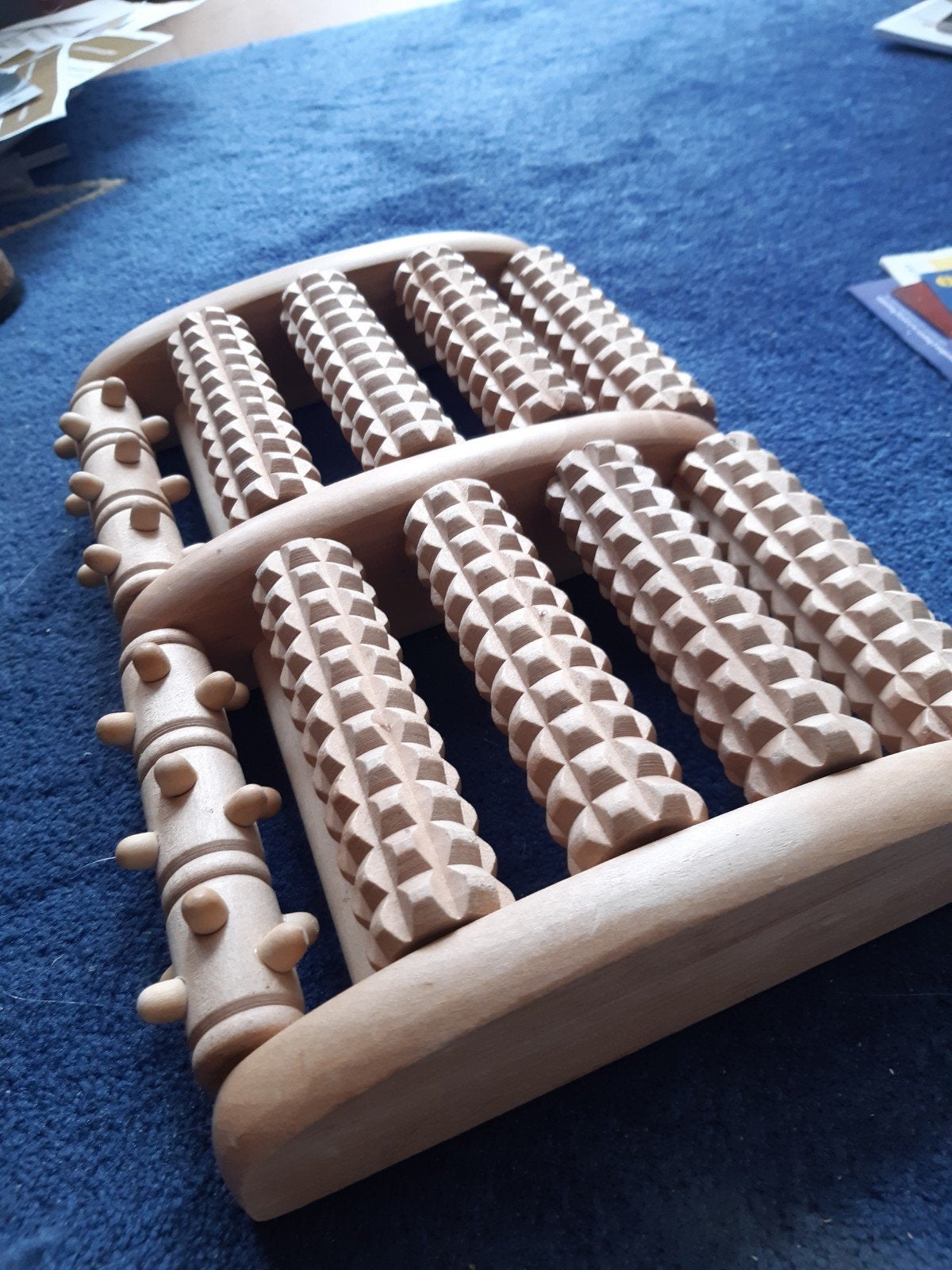 Houten voetmassage roller - ontspanning voor je voeten, Ophalen of Verzenden