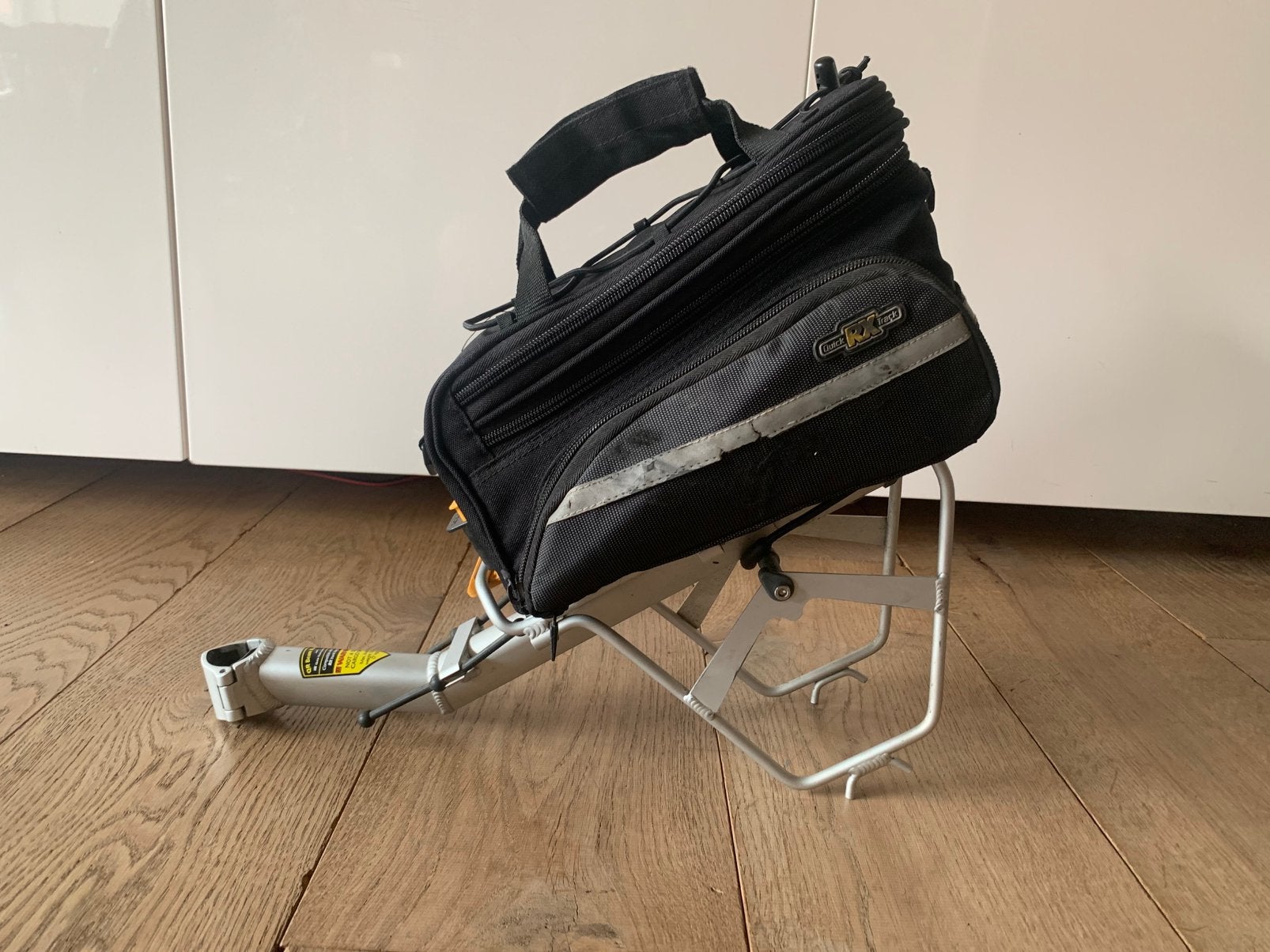 Fietsen fiets Bagagerek bagagedrager QR beam rack RX met tas, Ophalen of Verzenden