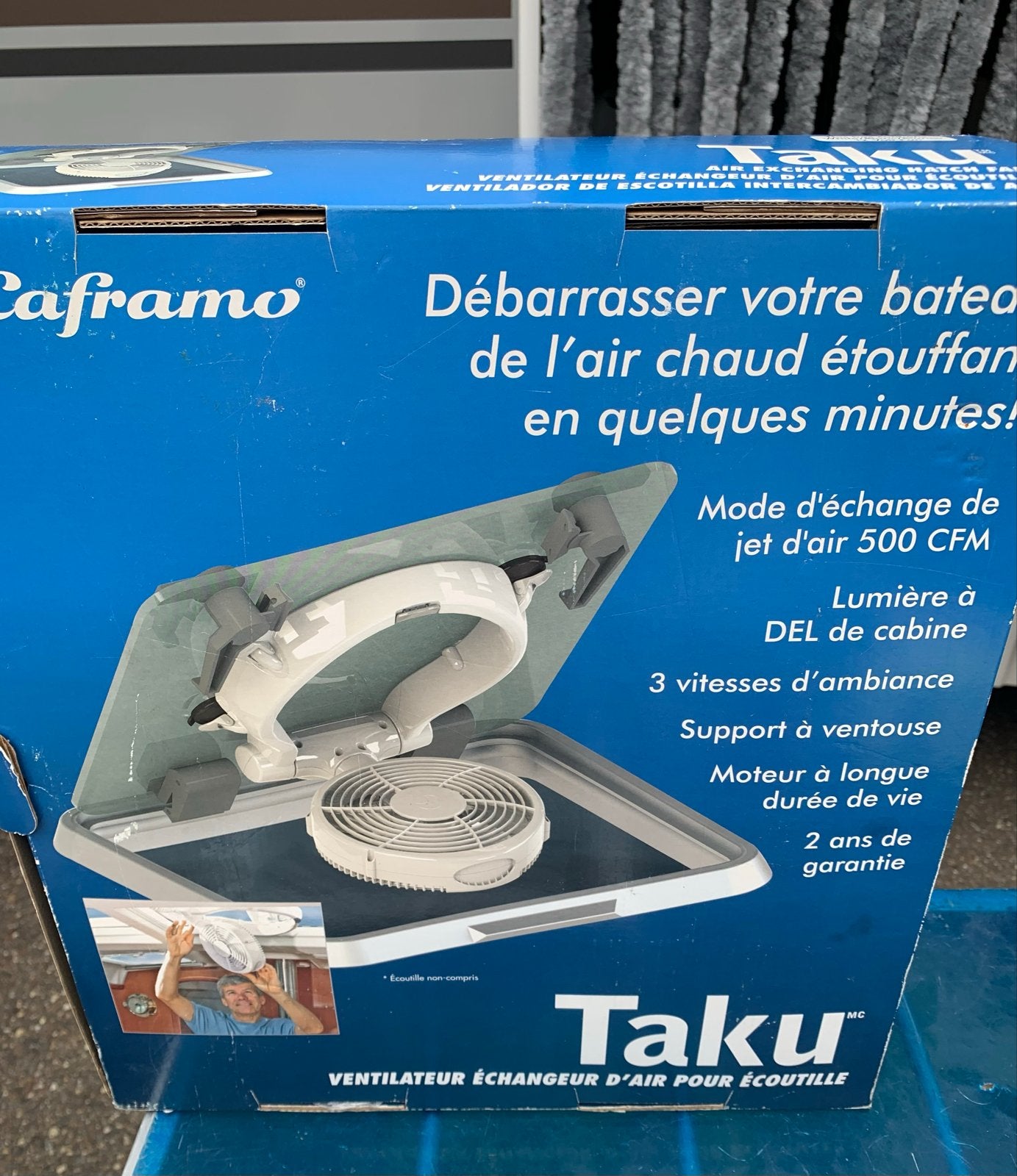 12V Ventilator voor camper/caravan - Caframo Taku, Ophalen, Nieuw