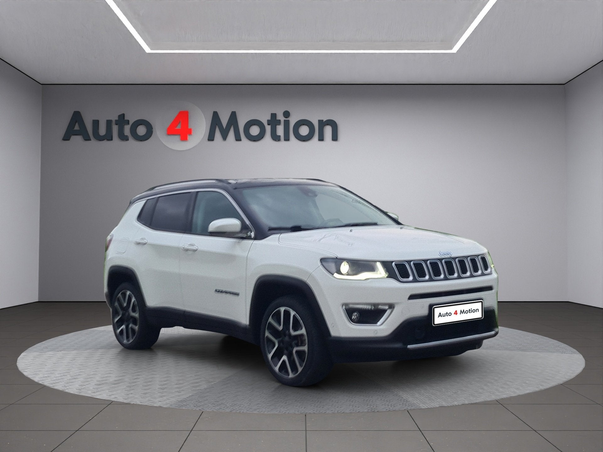 Jeep COMPASS 4xe 190 Plug-in Hybrid Limited Full LED I LEER, Auto's, Automaat, Dealer onderhouden, Euro 6, Wit