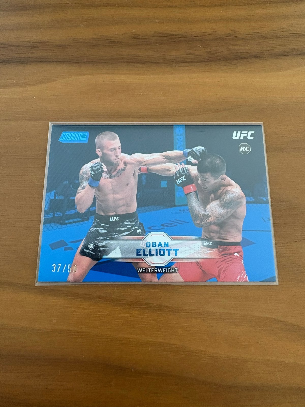 UFC Oban Elliott Welterweight Spelerskaart 37/50, Ophalen, Zo goed als nieuw, Overige sporten, Spelerskaart