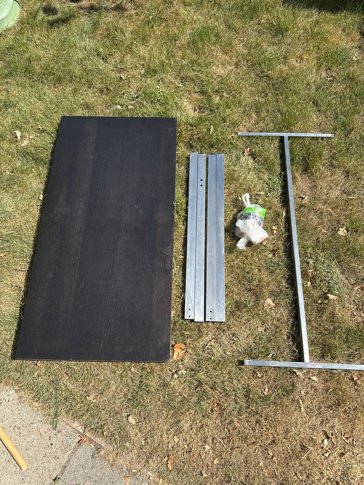 Ikea tafelblad met stevig onderstel (120x60x90 cm), Ophalen, Gebruikt