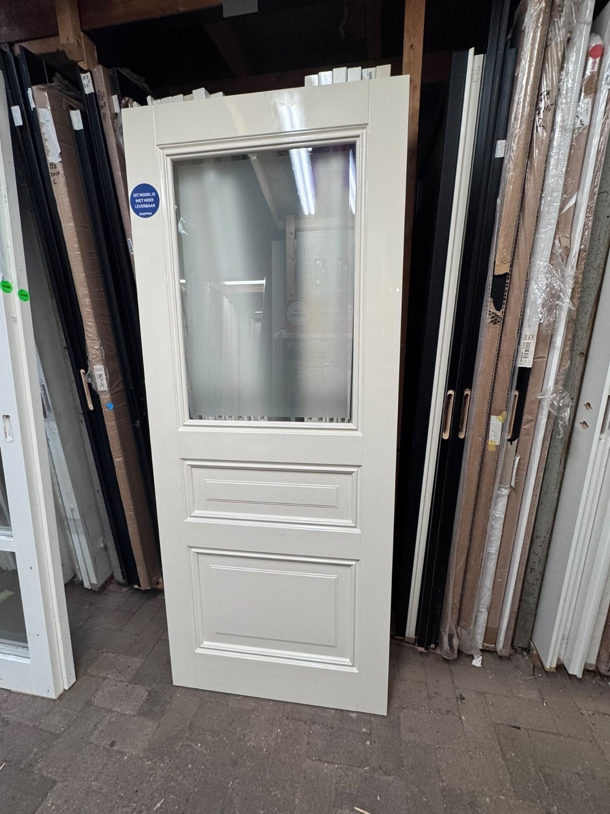 83x201,5cm binnendeur stomp paneel incl mat glas ZW7, Doe-het-zelf en Verbouw, Ophalen, ., Nieuw, .