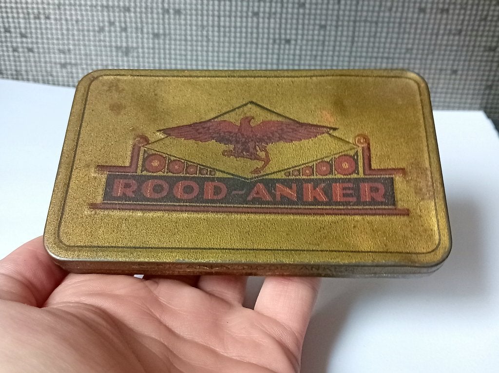 rood anker blik no 6397 voor 5 sigaren, leeg, Verzenden, Gebruikt, Overige