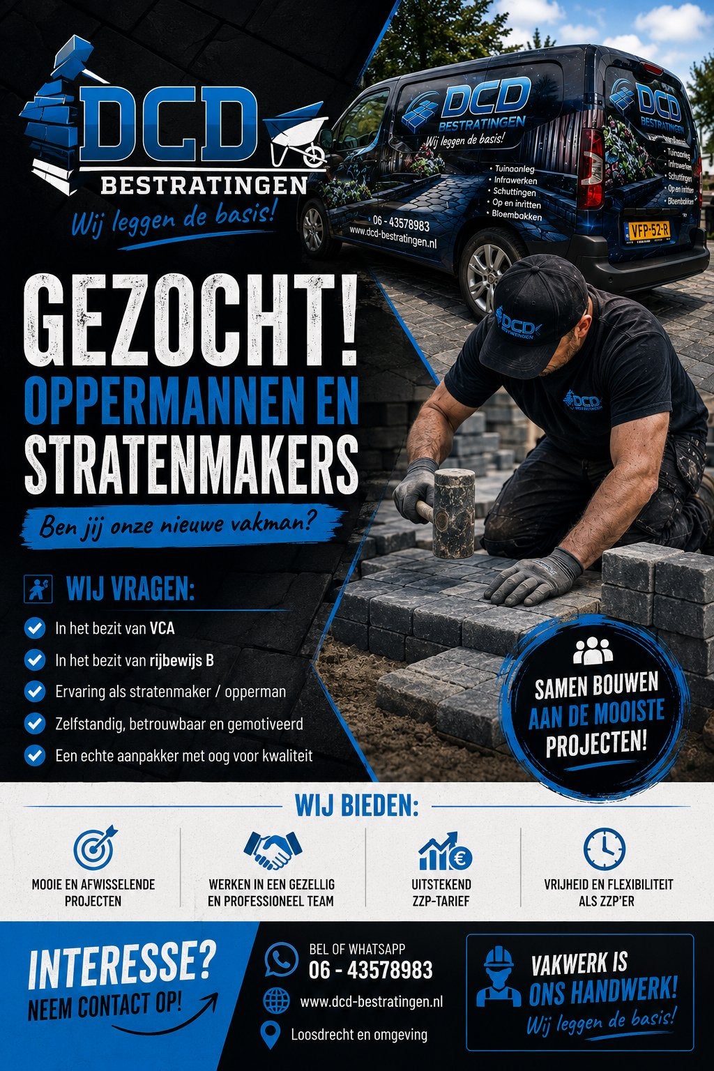 Stratenmakers/oppermannen gezocht, Ophalen, Nieuw
