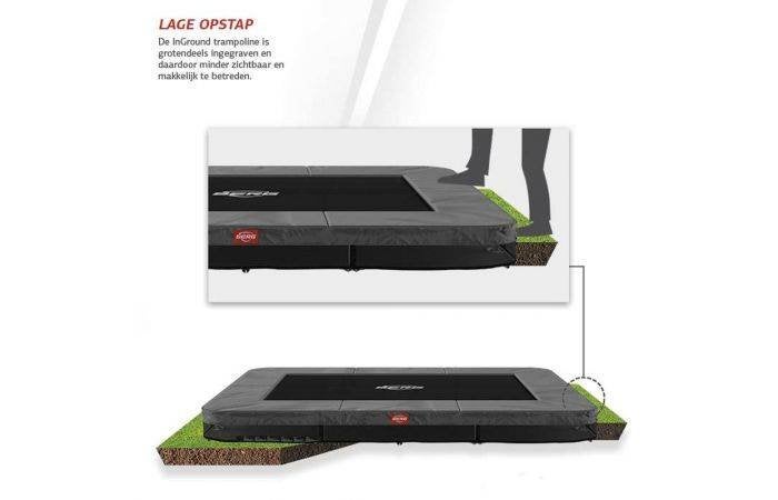 BERG Ultim Favorit InGround Trampoline Sports 280x190 €349, Ophalen of Verzenden, Nieuw