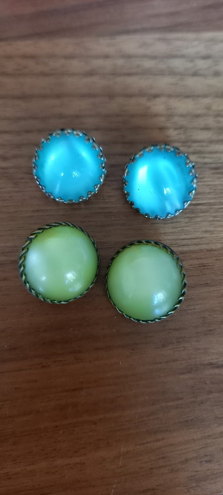 2 Retro oorbellen met clipjes, Ophalen of Verzenden, Overige materialen