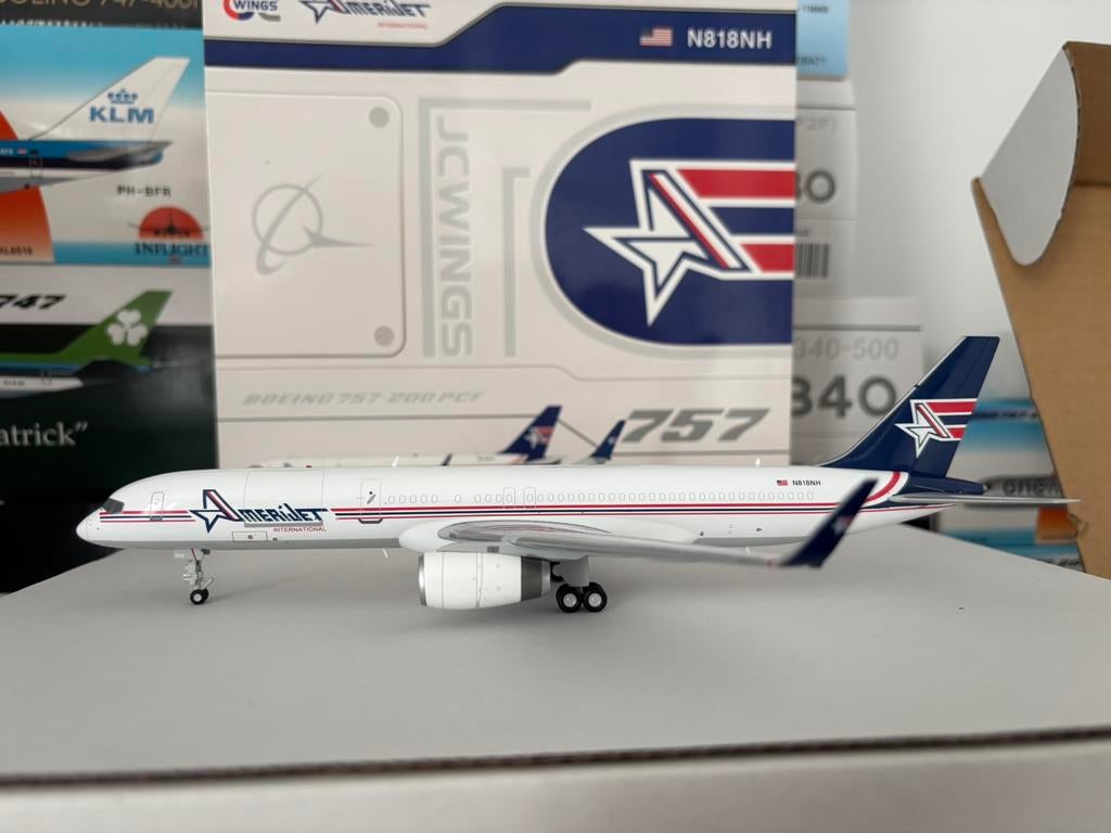 JC Wings Amerijet Boeing 757-200 1/200, Ophalen of Verzenden, Nieuw, Schaalmodel