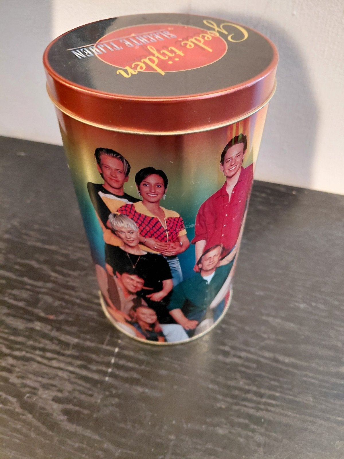 Blik  goede,slechte tijden, Ophalen of Verzenden, Gebruikt
