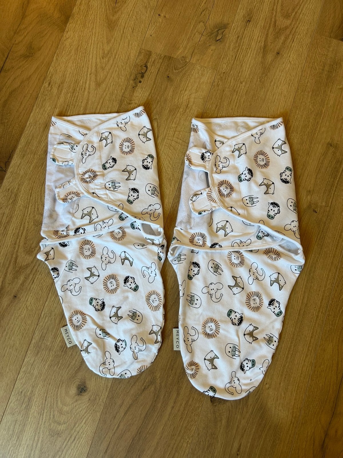 Meyco Baby Inbakerdoek - 1.0 TOG (2 stuks), Gebruikt, Bakerzak of Bakerdoek, Ophalen of Verzenden, Wit