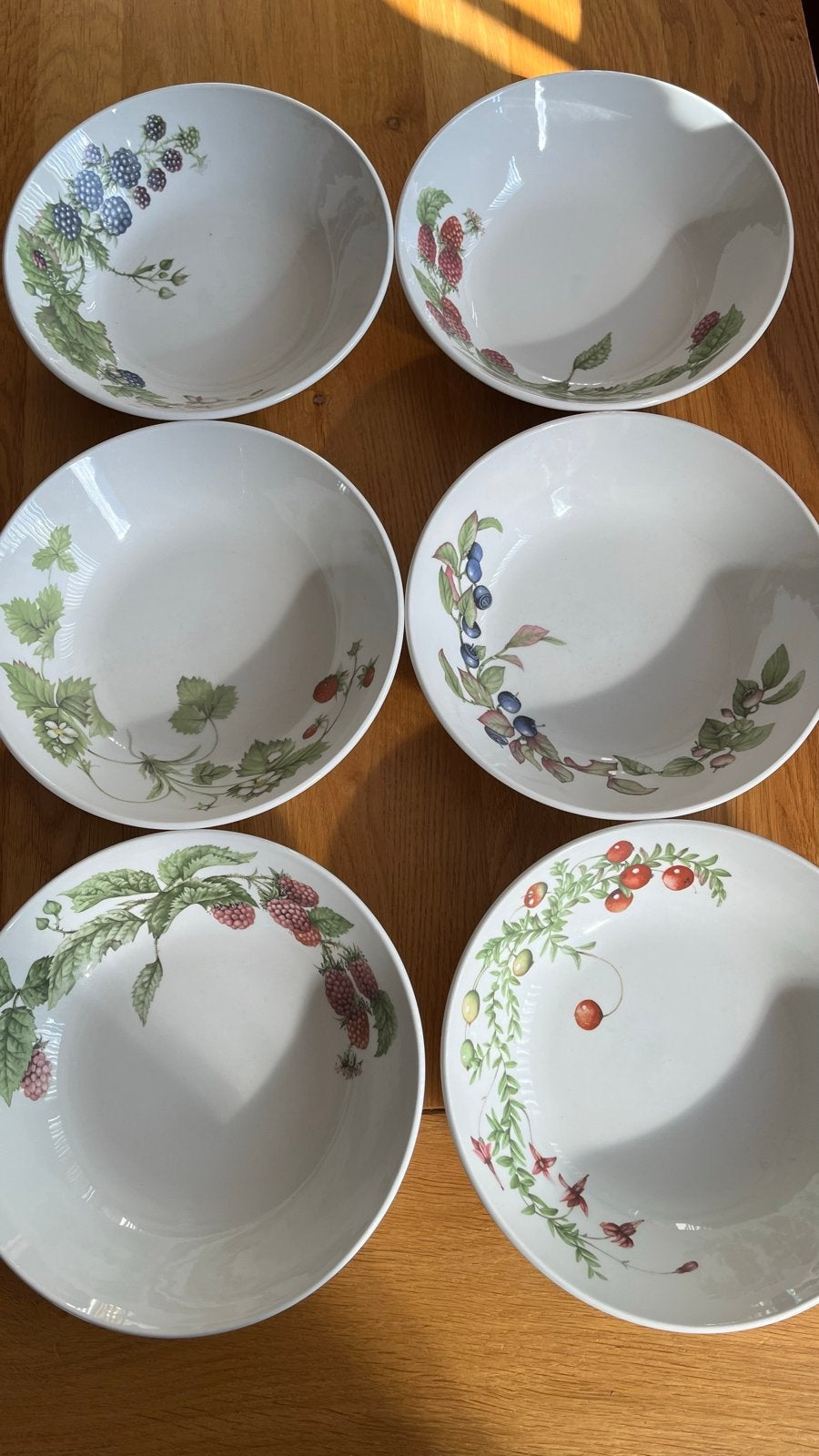 Set van 6 Marjolein Bastin kommen of diepe borden, Ophalen, Overige merken, Zo goed als nieuw, Kom(men)