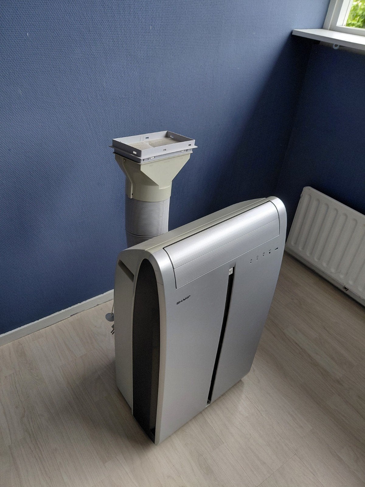 Sharp Mobiele Airco CV-P09FR - Koelen en Ontvochtigen, Ophalen, Gebruikt, Timer, Minder dan 60 m³