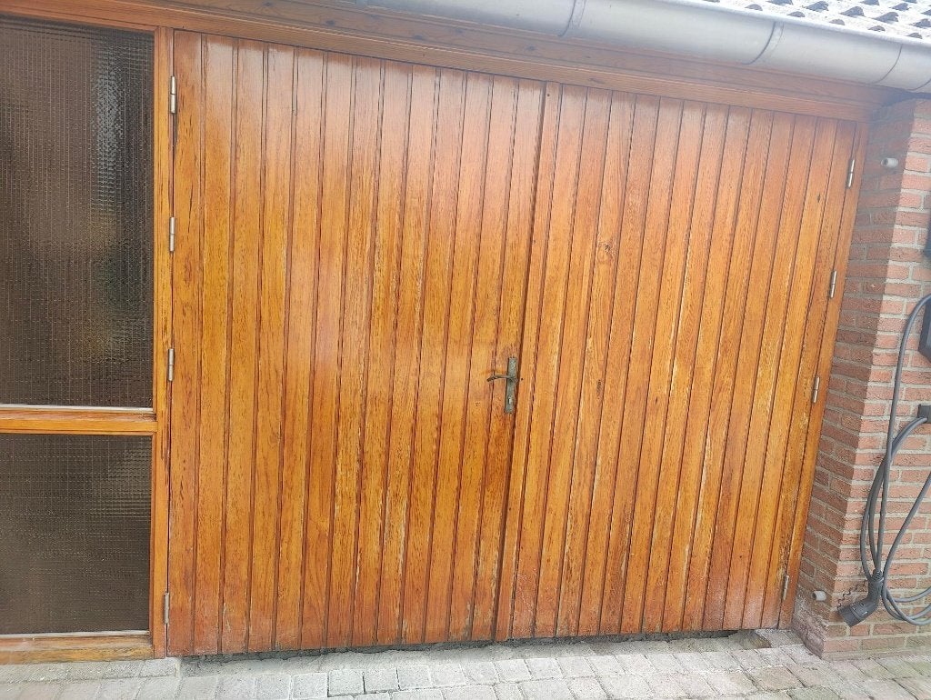 dubbele garagedeuren, Ophalen, Gebruikt, 120 cm of meer, Garagedeur