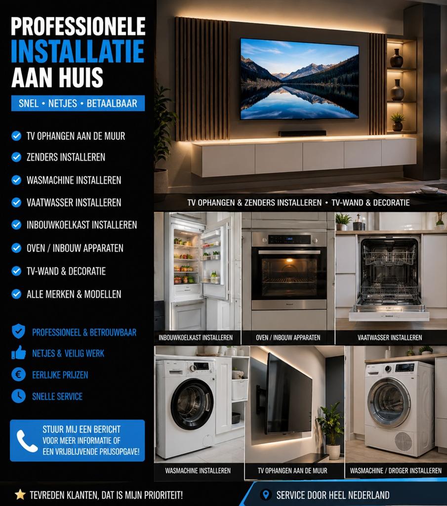 PROFESSIONELE INSTALLATIE AAN HUIS, Audio, Tv en Foto, Beamers, Ultra HD (4K), Ophalen