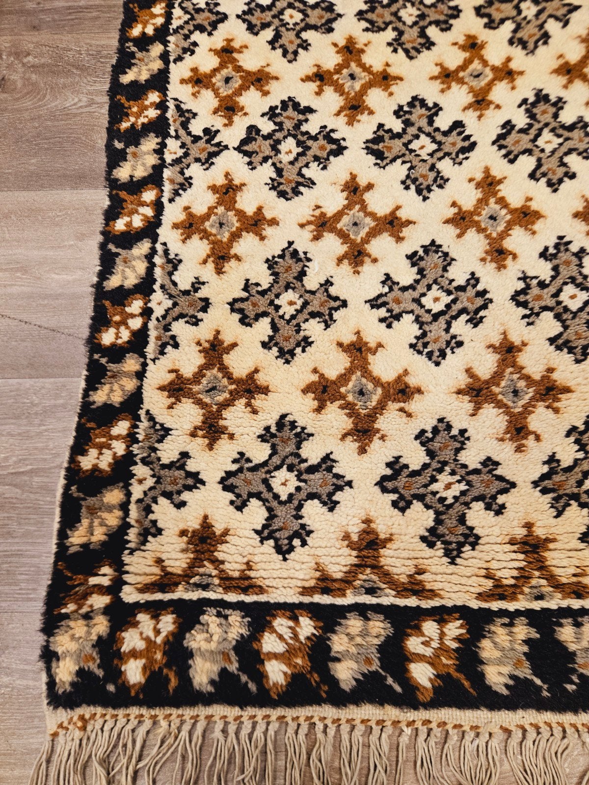 Handgeknoopte Loper uit Tunesië. prachtige kleuren. Weg=Weg!, 100 tot 150 cm, Blauw, Perzisch