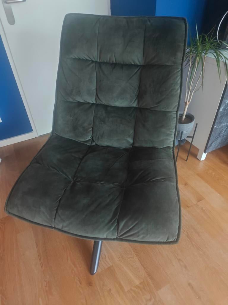 Comfortabele Home67 draaifauteuil 2 stuks - Groen, Huis en Inrichting, Stoelen, Ophalen, Overige kleuren, Zo goed als nieuw, Stof