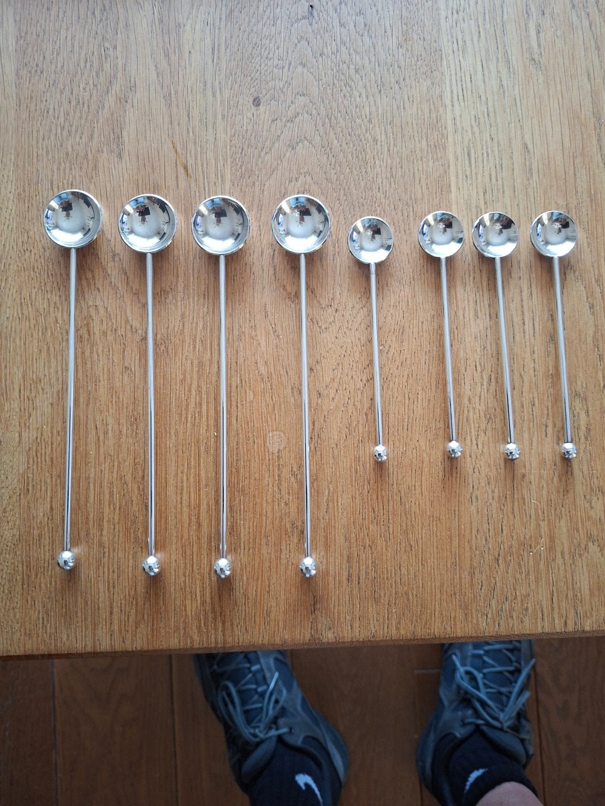 D.E lepeltjes bolletje 4 van 11cm en 4 van 17 cm, Ophalen
