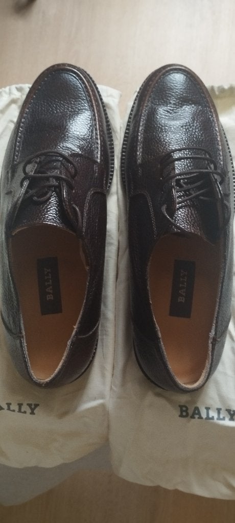 Nieuwe BALLY heren schoenen maat 40 - bruin leer met dustbag, Bally, Bruin, Verzenden, Nieuw