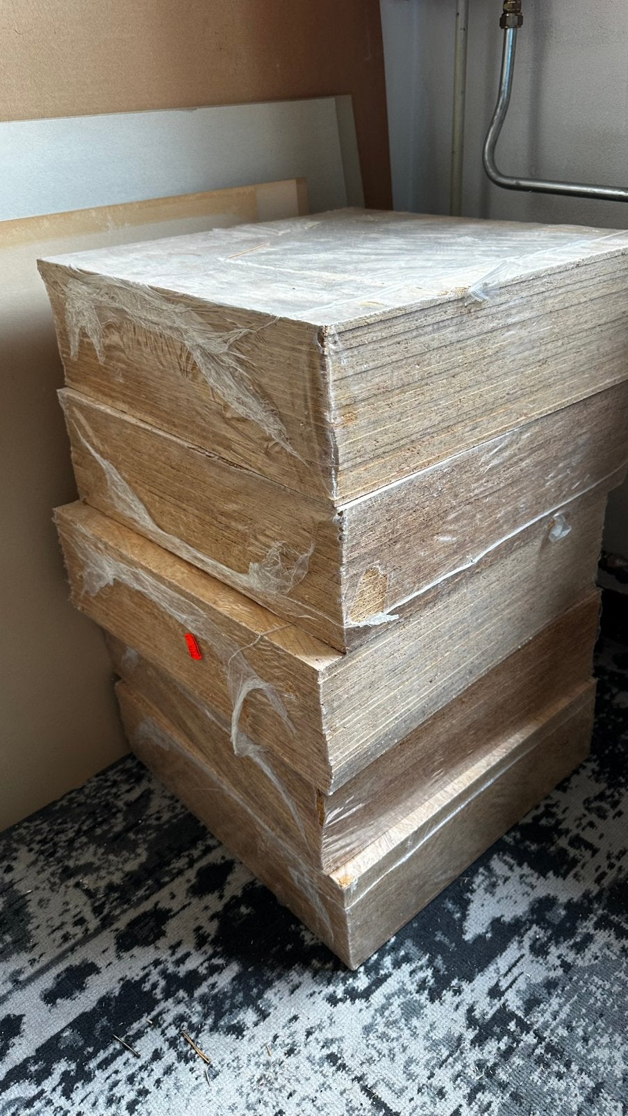 OSB platen 40x40 100stuks, Doe-het-zelf en Verbouw, Platen en Panelen, Ophalen, Zo goed als nieuw