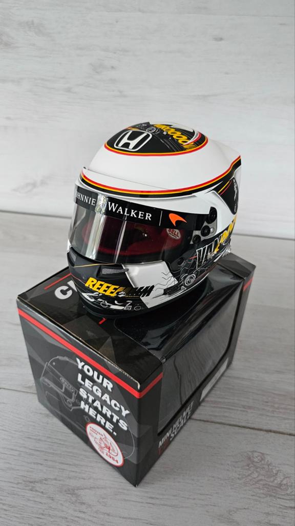 Stoffel Vandoorne Mclaren Belgian GP 2017 helm 1:2, Verzamelen, Ophalen of Verzenden, Nieuw, Formule 1