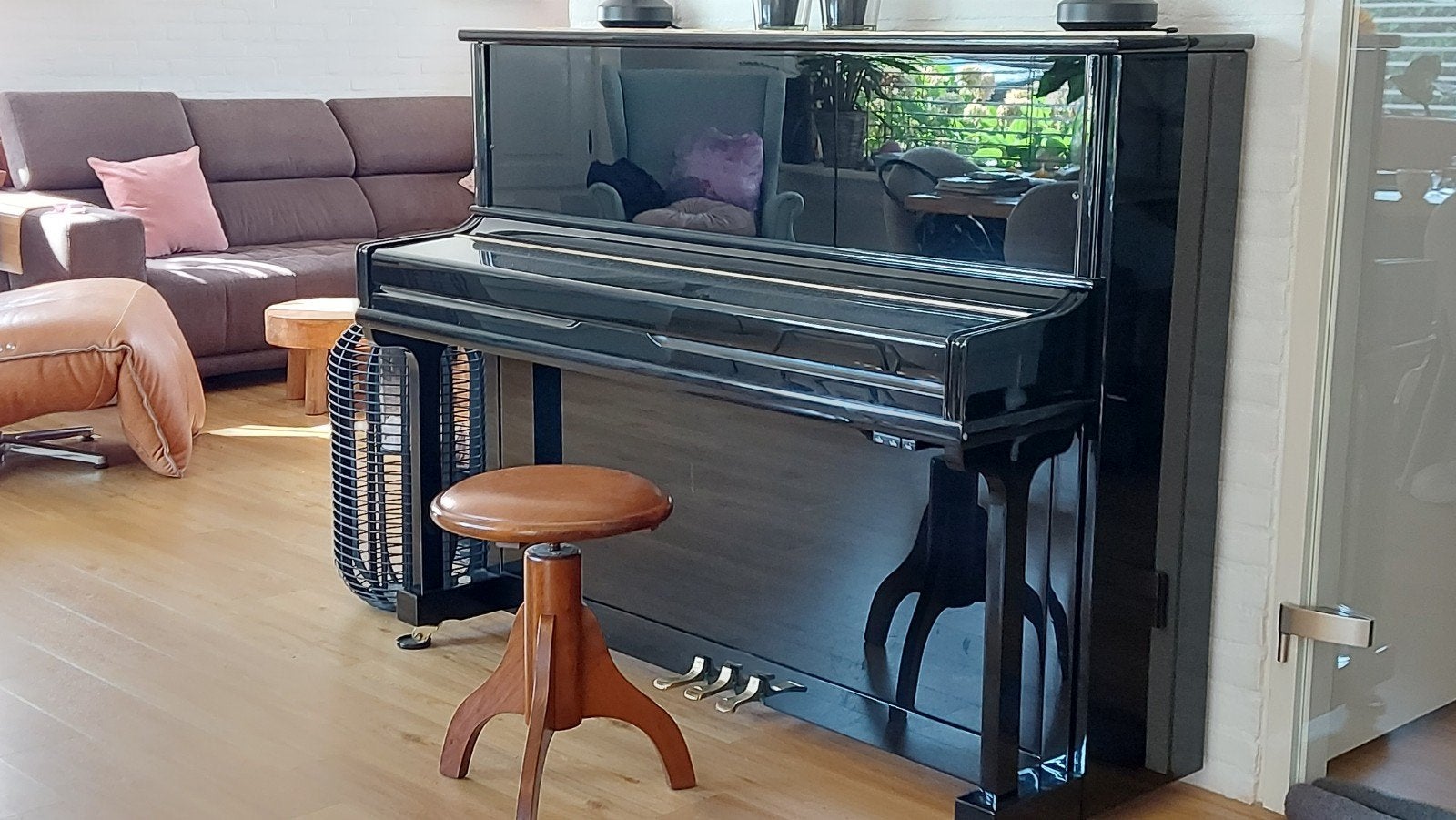 Prachtige Petrus Ypma  piano, Ophalen, Zwart, Zo goed als nieuw, Piano