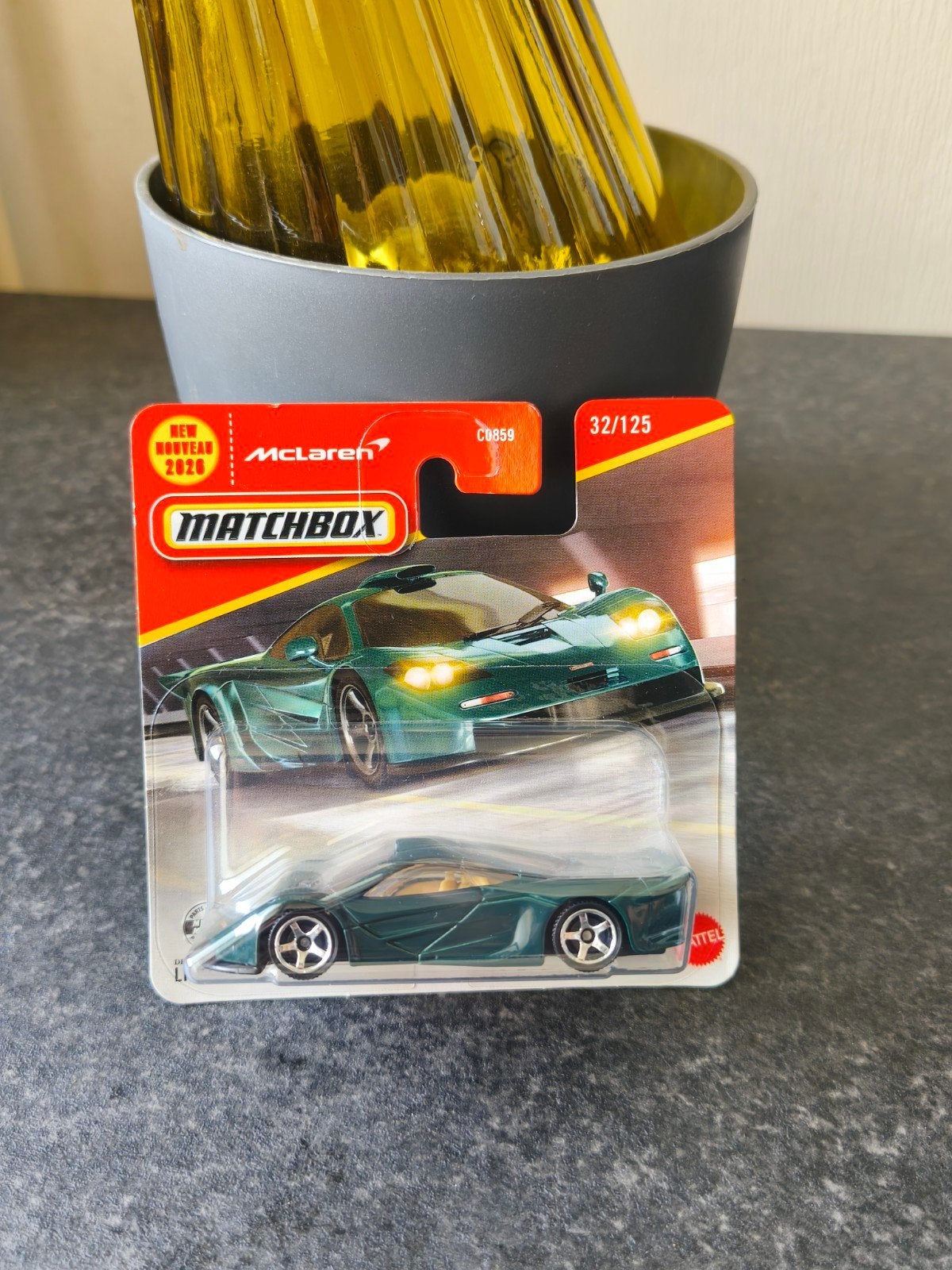 Matchbox 1997 McLaren F1 GT 3 inch diecast groen, Hobby en Vrije tijd, Ophalen of Verzenden, Nieuw, Auto