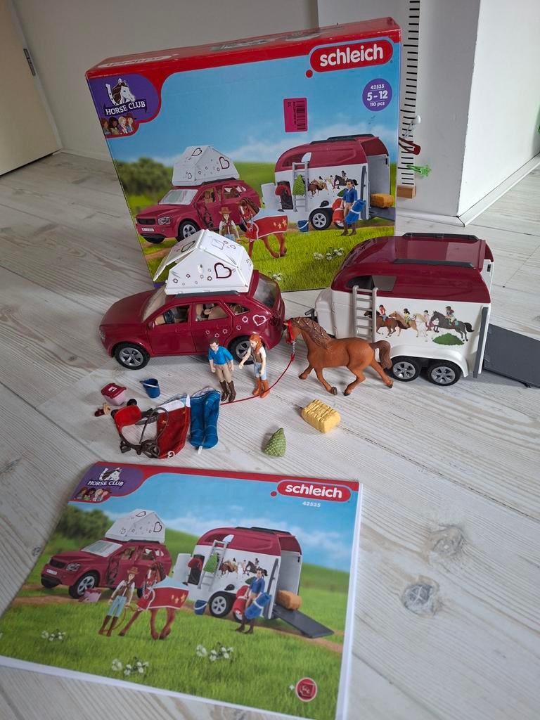 Schleich Horse Club Avontuur met auto en paardenaanhanger, Ophalen of Verzenden, Zo goed als nieuw, Meisje