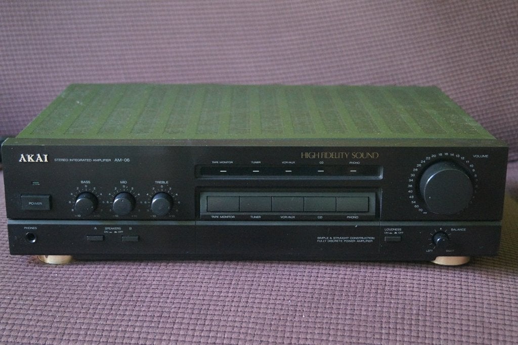 Akai AM-06  Versterker met garantie, Overige merken, Gebruikt, Ophalen of Verzenden, 60 tot 120 watt