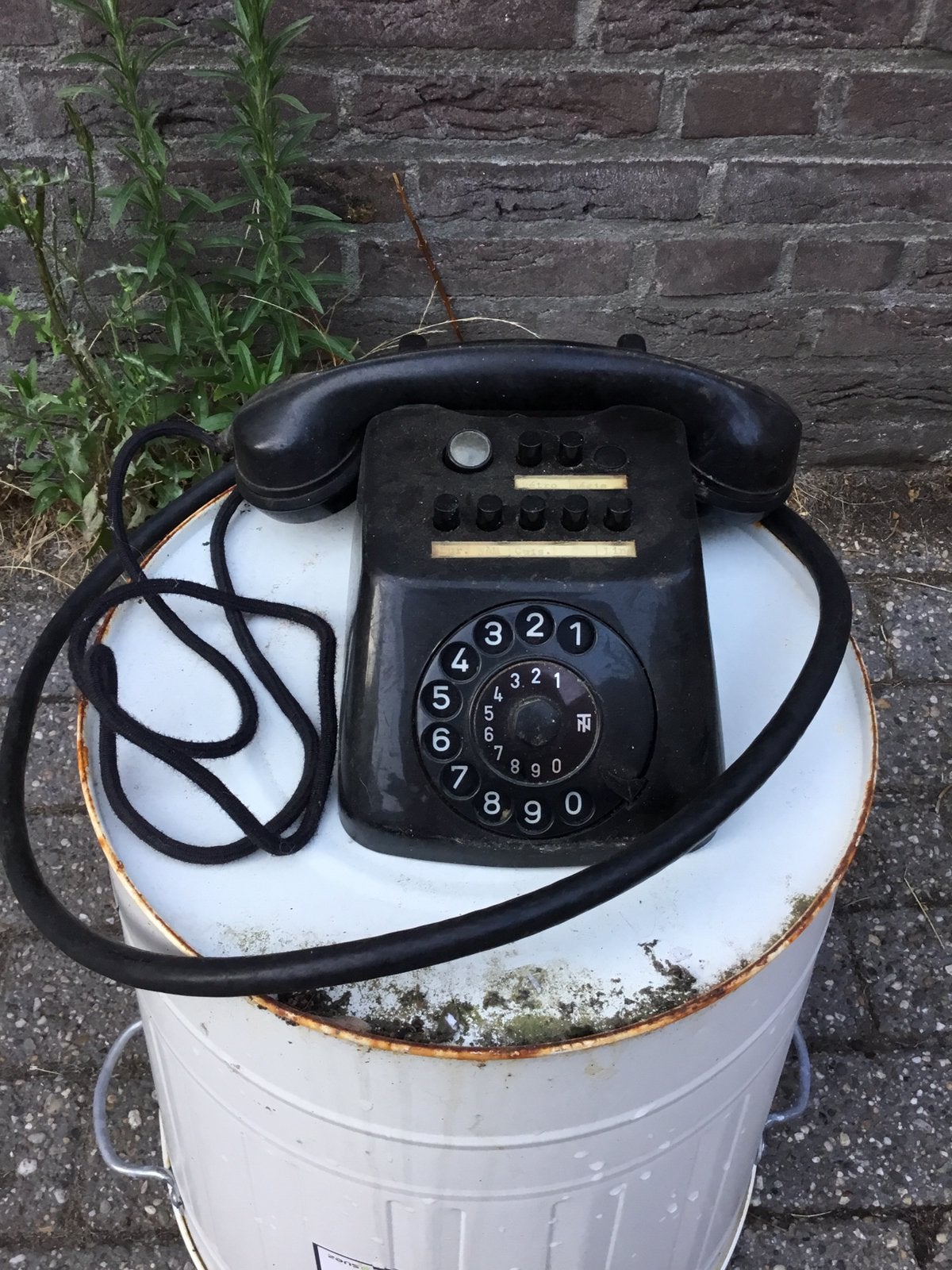 Antiek bakkeliet telefoon, Telecommunicatie, Ophalen of Verzenden, Zo goed als nieuw