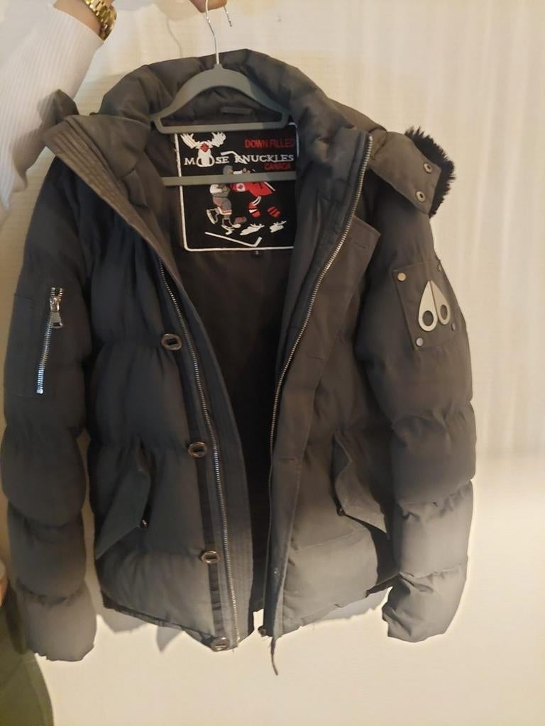 Orginele knuckles jas, Kleding | Dames, Jassen | Winter, Ophalen of Verzenden, Zo goed als nieuw, Maat 36 (S), Zwart