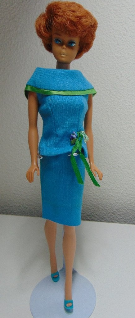 Prachtige Bubblecut vintage Barbie pop & Club Meeting outfit, Verzamelen, Poppen, Ophalen of Verzenden, Zo goed als nieuw, Pop