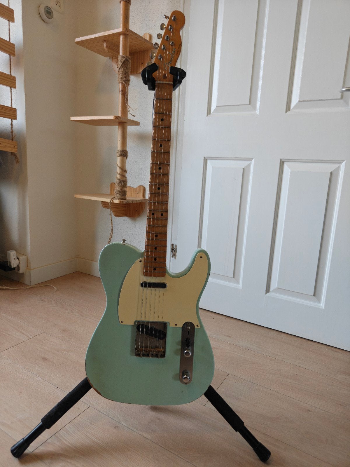 Fender Roadworn Vintera 50's telecaster Limited Sonic Blue, Ophalen, Gebruikt, Solid body, Fender