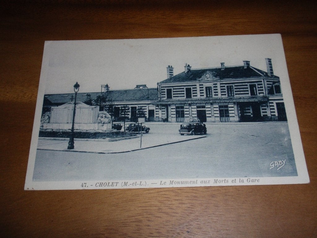Station Cholet Monument aux Morts en Gare Frankrijk, Verzenden, Voor 1920, Ongelopen, Frankrijk