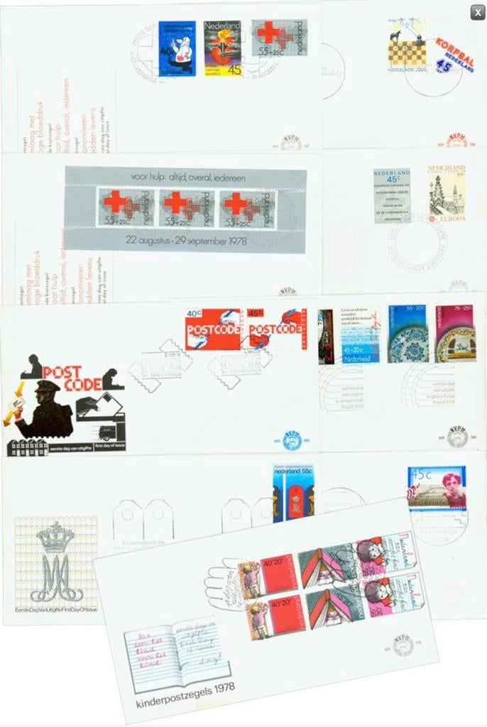 Te koop fdc jaargang 1978 compleet onbeschreven, Ophalen of Verzenden, Onbeschreven, Nederland